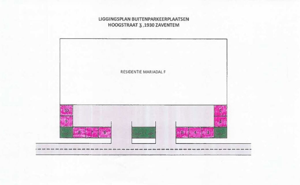 Buitenstaanplaats te koop in Zaventem