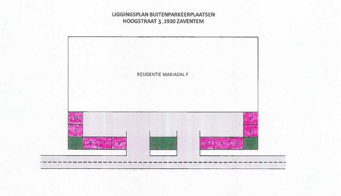 Buitenstaanplaats te koop in Zaventem